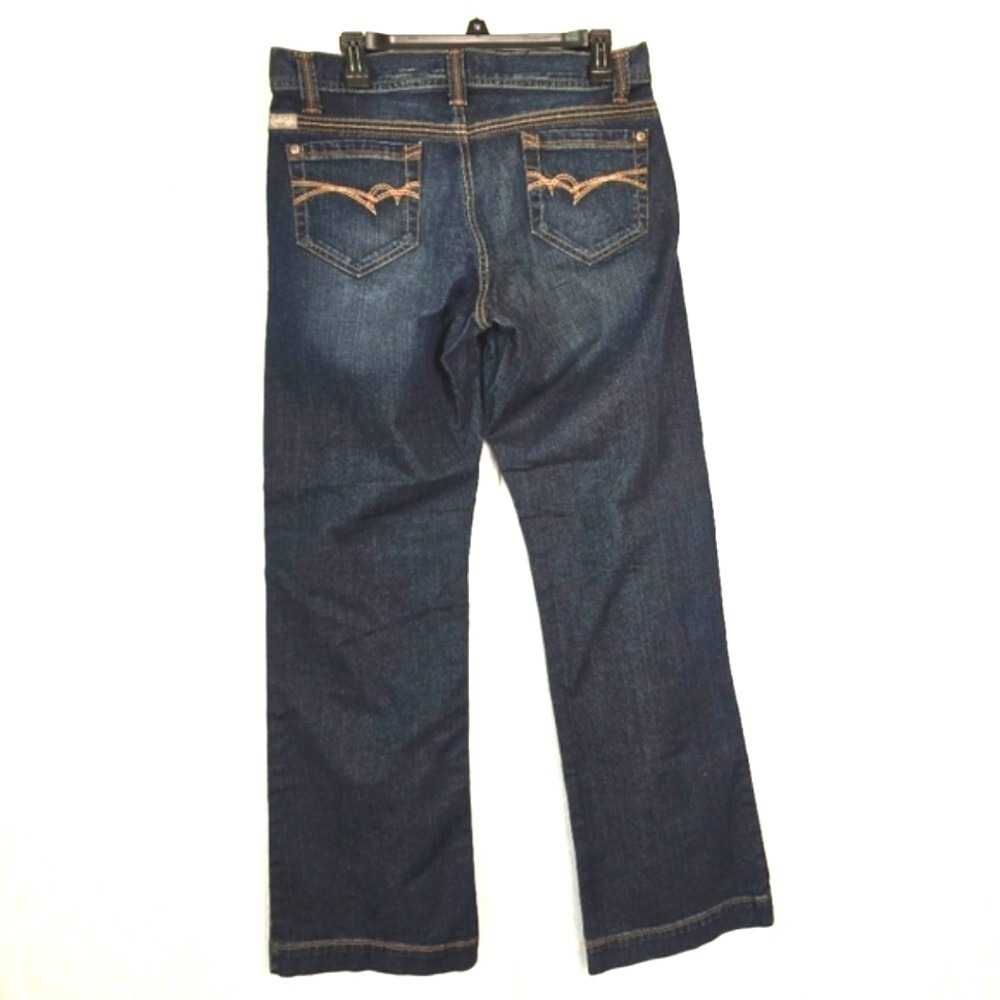 Cruel Girl Women's Jeans Sz 9 Rocky Mountain Clothing Wide Leg Pockets Stitching - Picture 9 of 11